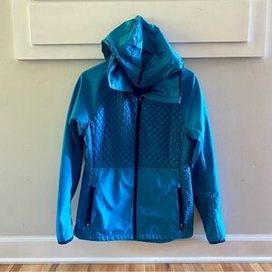 Burton Thermolite Teal Zip Front Jacket Size Medium